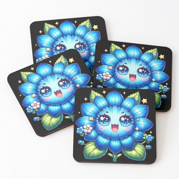 Item preview, Radiant Blue Kawaii Flower designed and sold by lAnJefurtifeu.