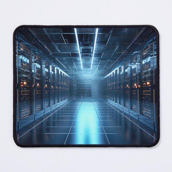 Item preview, Technology background of Data processing with server room designed and sold by frequent-art.