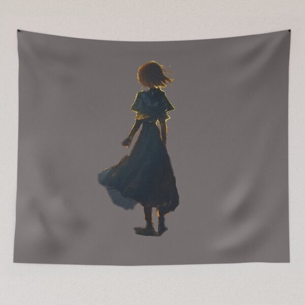 Item preview, Alone Girl Back Side at the Sunset, Painting designed and sold by TheGaliga.