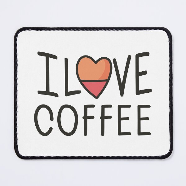 Item preview, I Love Coffee Art: Java Joy with Rainbow Heart designed and sold by HahaHandlesHub.