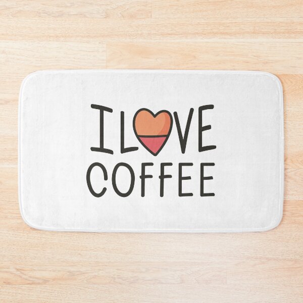 Item preview, I Love Coffee Art: Java Joy with Rainbow Heart designed and sold by HahaHandlesHub.