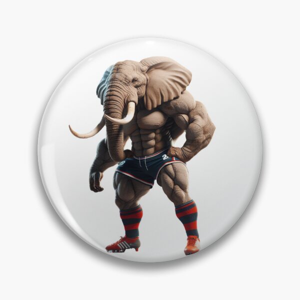 Item preview, Elephant Rugby Player designed and sold by SpendieSellers.