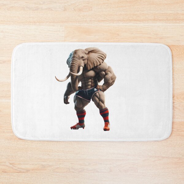 Item preview, Elephant Rugby Player designed and sold by SpendieSellers.