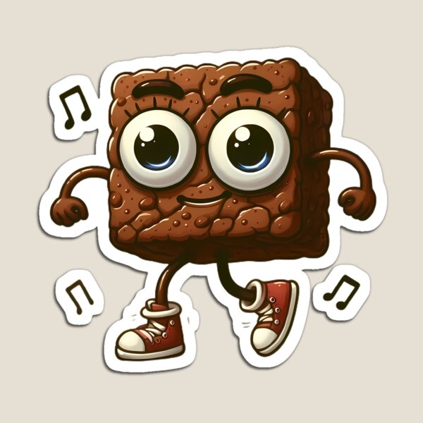 Item preview, Dancing Food: dancing brownie designed and sold by CreativeSparkzz.