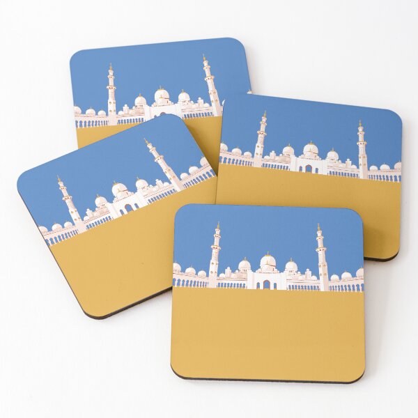 Item preview, Minimalist Abu Dhabi Grand Mosque designed and sold by ThomasTreeArt.
