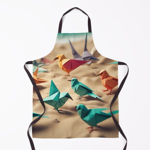 Item preview, Origami Art - Tropical Symphony: Vibrant Birds Grace the Coastal Paradise designed and sold by ArtfulFolds.