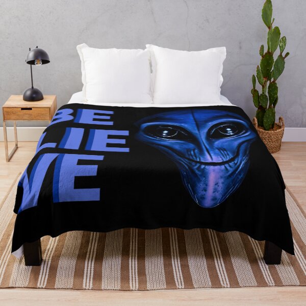 Item preview, believe ufo face blue design designed and sold by La Loca.