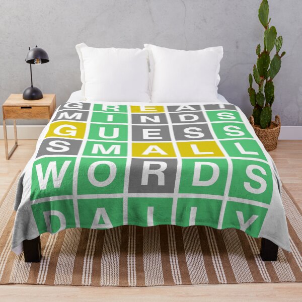 Item preview, Wordle - Great Minds Guess Small Words Daily designed and sold by Riverside-Moon.
