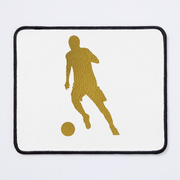 Item preview, Football Soccer Shooter | Cool Golden Leather Look designed and sold by Amazing Arts Designs.