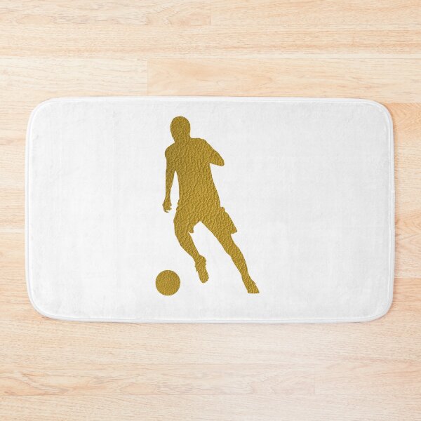Item preview, Football Soccer Shooter | Cool Golden Leather Look designed and sold by Amazing Arts Designs.