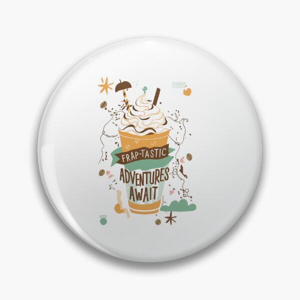 Item preview, Exciting Frap-Tastic Adventures Await - Festive Chilled Coffee Illustration designed and sold by HahaHandlesHub.