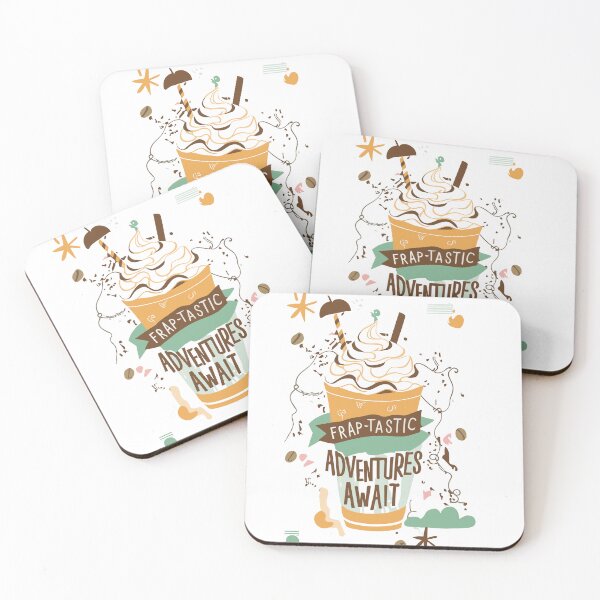 Item preview, Exciting Frap-Tastic Adventures Await - Festive Chilled Coffee Illustration designed and sold by HahaHandlesHub.