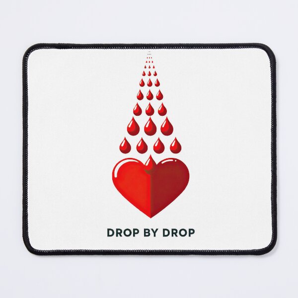 Item preview, Heartful Drop by Drop Blood Donation Tee - blood donation awareness designed and sold by MAPDDesigns.