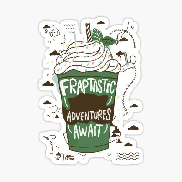 Item preview, Chilled Coffee Illustration: Frap Adventures Await designed and sold by HahaHandlesHub.