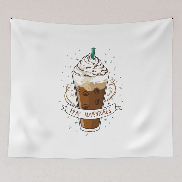 Item preview,  Festive Frap Adventures - Chilled Coffee Illustration designed and sold by HahaHandlesHub.