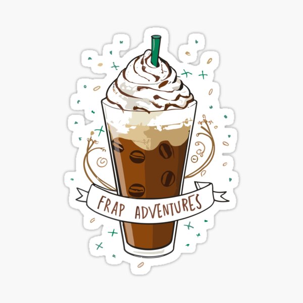 Item preview,  Festive Frap Adventures - Chilled Coffee Illustration designed and sold by HahaHandlesHub.