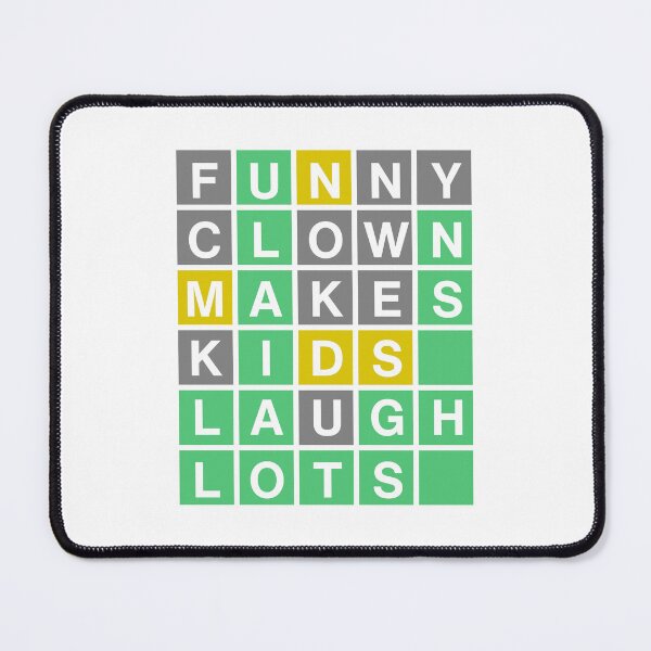 Item preview, Wordle - Funny Clown Makes Kids Laugh Lots designed and sold by Riverside-Moon.