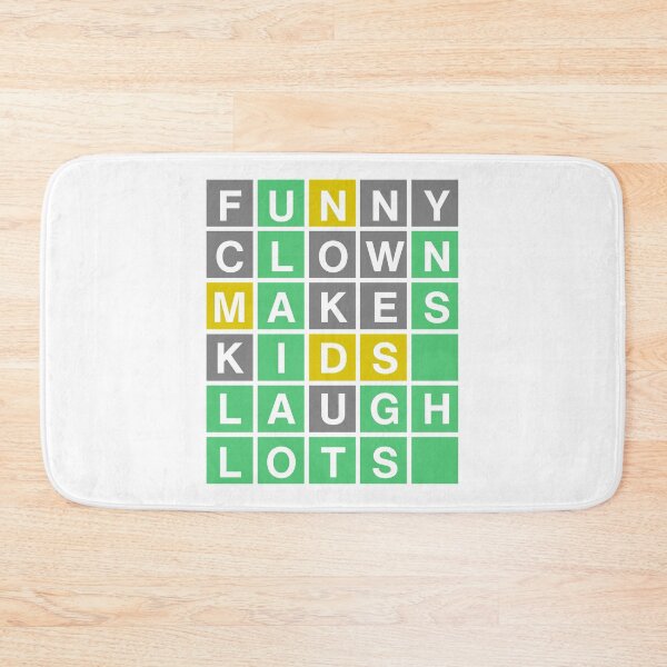 Item preview, Wordle - Funny Clown Makes Kids Laugh Lots designed and sold by Riverside-Moon.