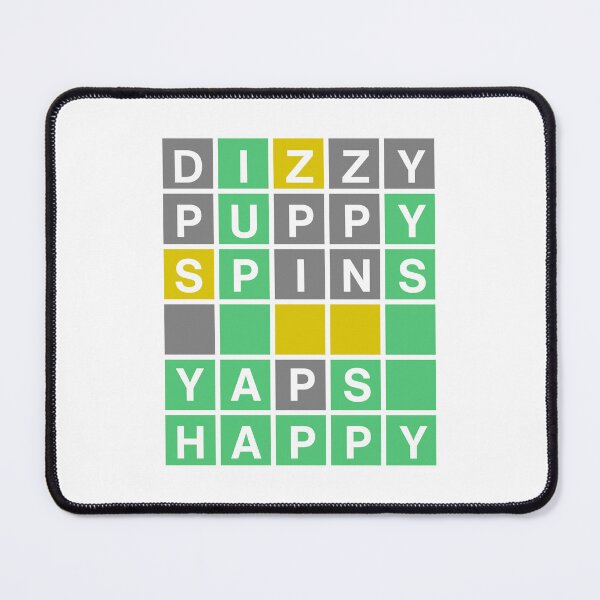 Item preview, Wordle - Dizzy Puppy Spins, Yaps, Happy designed and sold by Riverside-Moon.