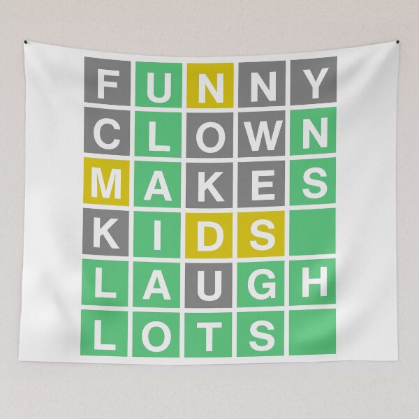 Item preview, Wordle - Funny Clown Makes Kids Laugh Lots designed and sold by Riverside-Moon.