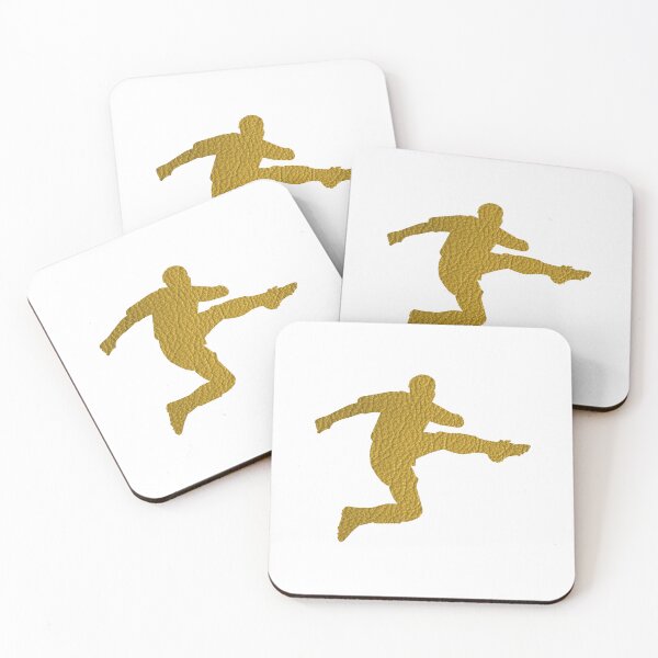 Item preview, Football Soccer Shooter | Cool Golden Leather Look designed and sold by Amazing Arts Designs.