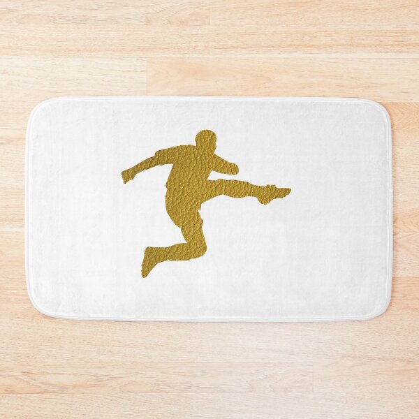 Item preview, Football Soccer Shooter | Cool Golden Leather Look designed and sold by Amazing Arts Designs.