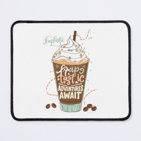 Item preview, Frap-Tastic Adventures Await - Chilled Coffee Illustration designed and sold by HahaHandlesHub.