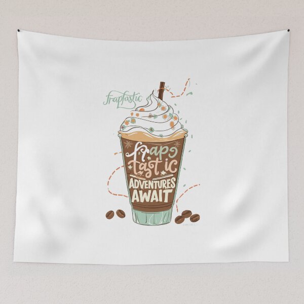 Item preview, Frap-Tastic Adventures Await - Chilled Coffee Illustration  designed and sold by HahaHandlesHub.