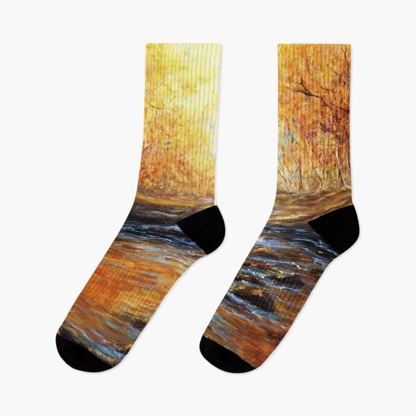 Item preview, Music of the stream, river passing through the woods under the sun, painting designed and sold by clon-dot-net.