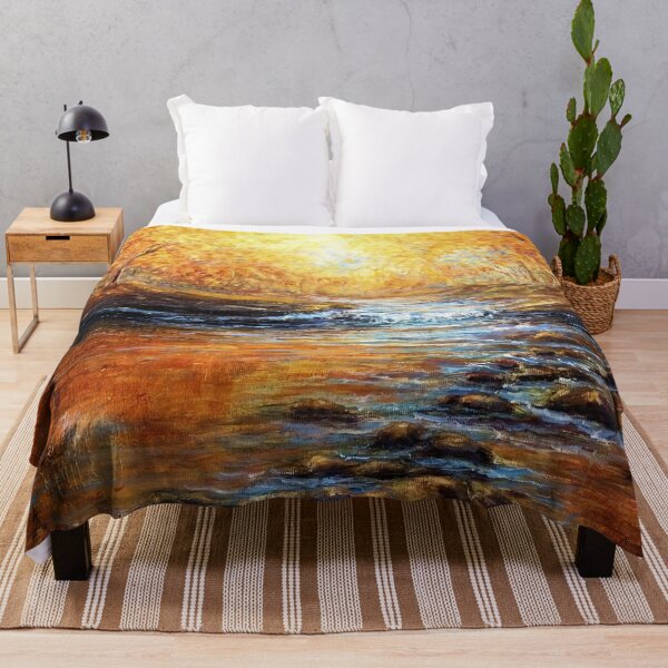 Item preview, Music of the stream, river passing through the woods under the sun, painting designed and sold by clon-dot-net.