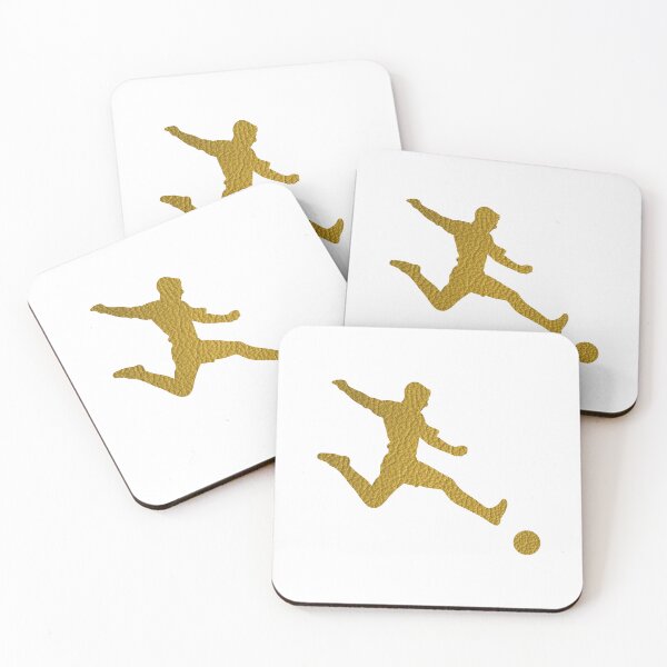 Item preview, Football Soccer Shooter | Cool Golden Leather Look designed and sold by Amazing Arts Designs.