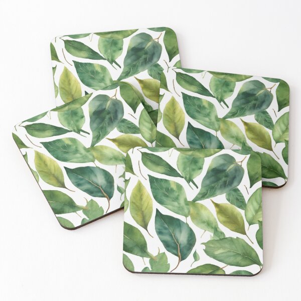 Item preview, Verdant Tranquility: A Watercolor Symphony of Leaves designed and sold by RipollDesigns.