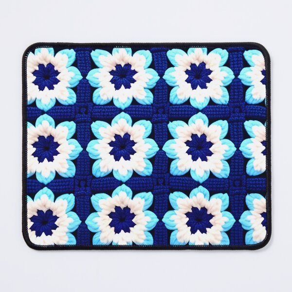 Item preview, blue daisy granny square designed and sold by Lily Lola.