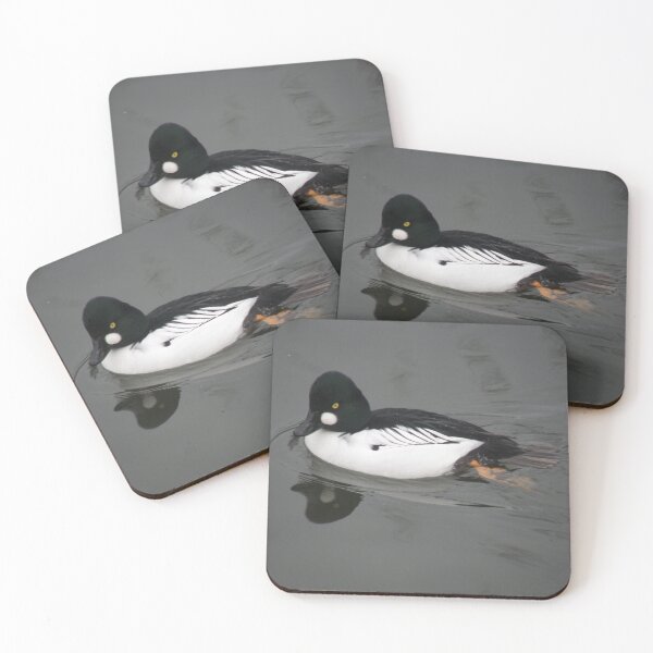 Item preview, Common Goldeneye Duck Reflection on Water Photograph designed and sold by naturegallery.