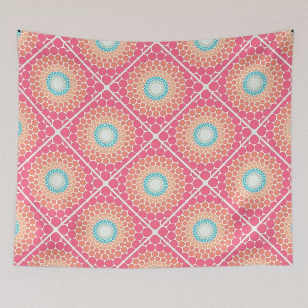Item preview, Radiant Sunset on Sea Dot Mandala Diamond Tile designed and sold by Triplicate Limited.