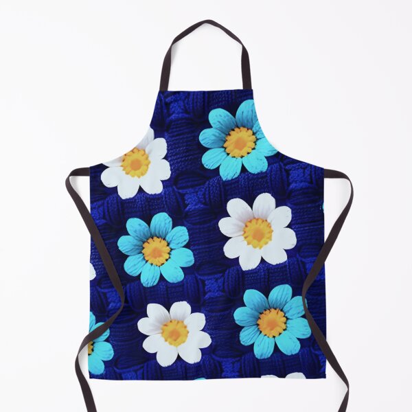 Item preview, Blue daisy granny square designed and sold by Lily Lola.