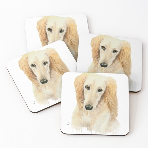 Item preview, Saluki mixed media digital painting designed and sold by JayTCee.