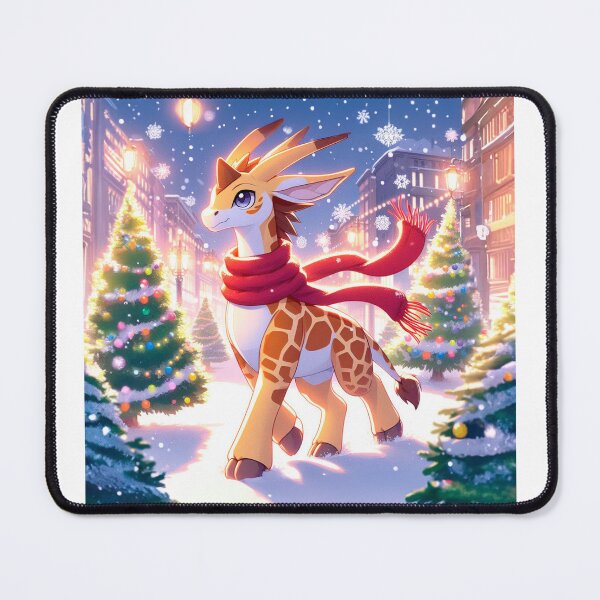 Item preview, Elegant Giraffe: Christmas Stroll in Long Scarves designed and sold by Targa-desing.