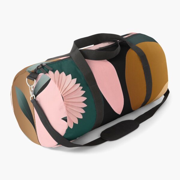 Artikelvorschau, Mid Century Botanische Retro Geometrische Blätter Blumen Rosa, Grün entworfen und verkauft von Prints and Lifestyle.