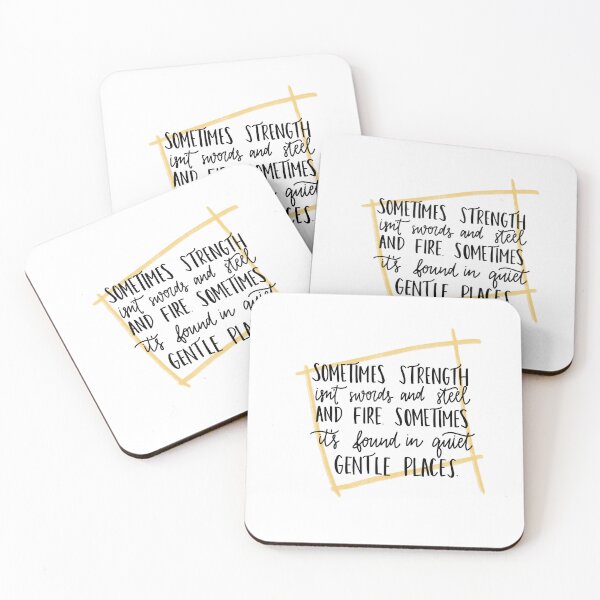Item preview, Strength - Divine Rivals Quote designed and sold by Bookishletters.