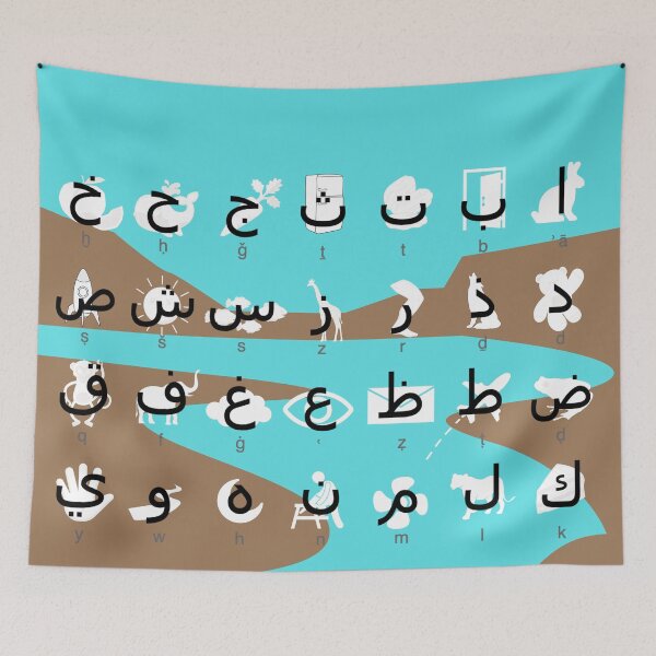 Aperçu de l'œuvre Apprendre l'alphabet arabe créée et vendue par Content Extra.