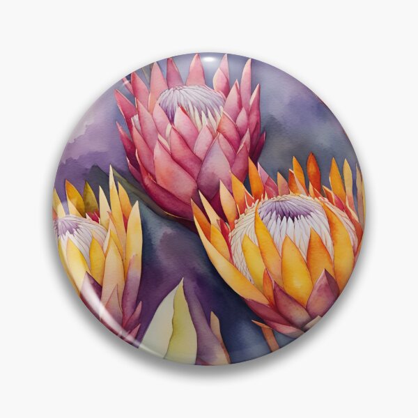 Item preview, Beautiful Watercolor Protea Flowers - South African Proteas designed and sold by SirenSeventyOne.