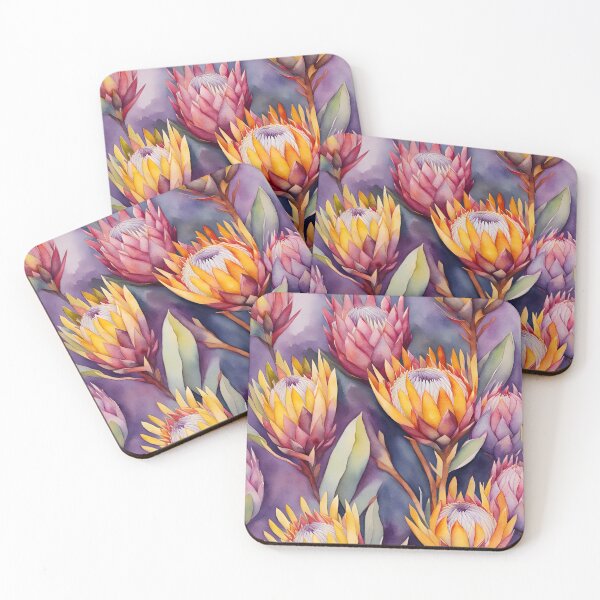Item preview, Beautiful Watercolor Protea Flowers - South African Proteas designed and sold by SirenSeventyOne.