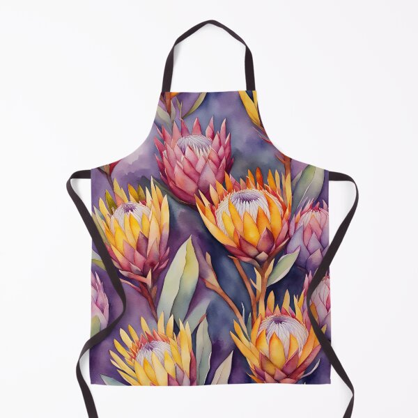 Aperçu de l'œuvre Belles fleurs de Protea aquarelle - Proteas sud-africaines créée et vendue par SirenSeventyOne.