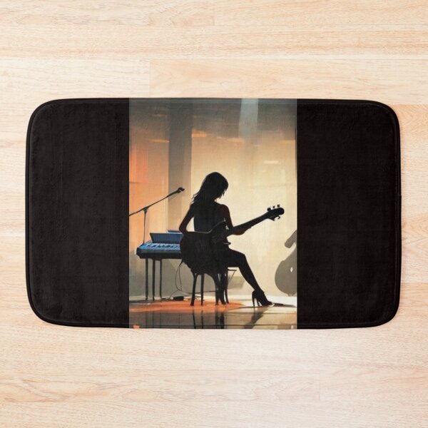 Item preview, woman bass player designed and sold by CamiloAldas.