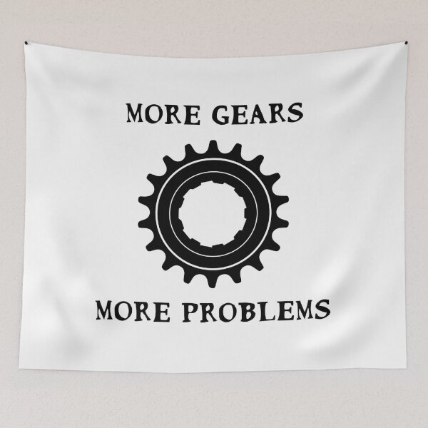 Item preview, More Gears More Problems Fixie Fixed gear bikes - black designed and sold by Theokotos.