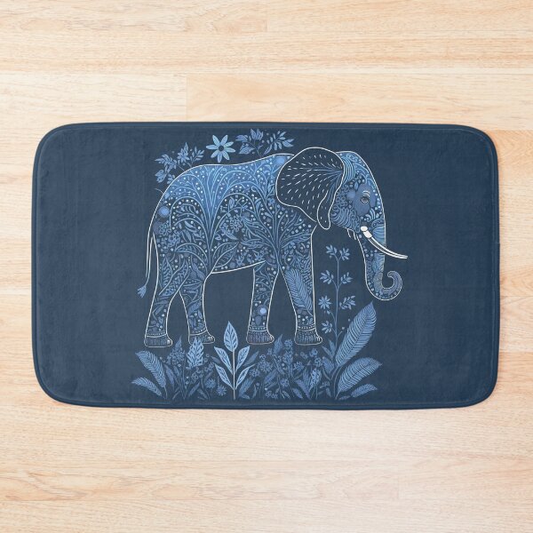 Item preview, Elephant in elegant Gond design designed and sold by randrdesign.