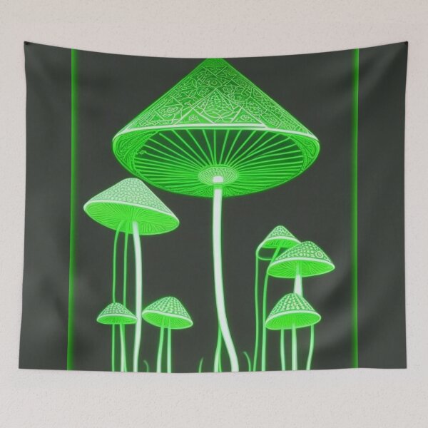 Item preview, Phosphorescent Fungi designed and sold by bluepawprint.