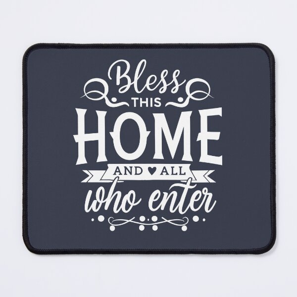Item preview, Bless this home and all who enter /white text/ designed and sold by EmeraldeaArt.