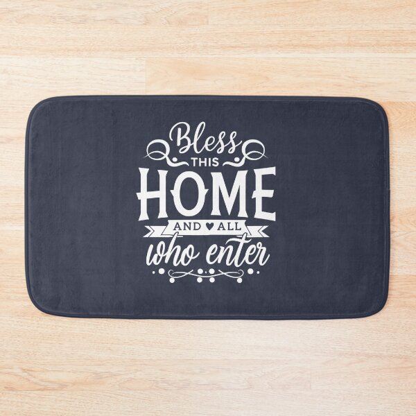 Item preview, Bless this home and all who enter /white text/ designed and sold by EmeraldeaArt.